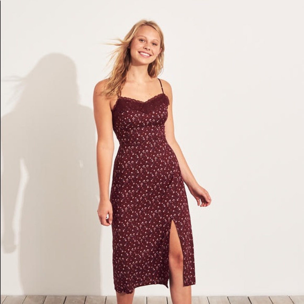 Hollister Midi Floral Dress